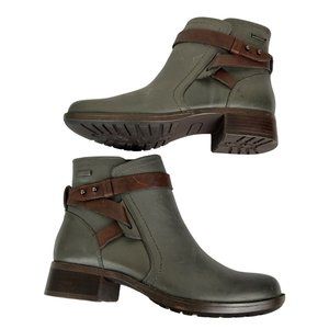 Rockport Copley Strap HYDRO SHIELD Waterproof Bootie Brown Greyish\ block heal 7